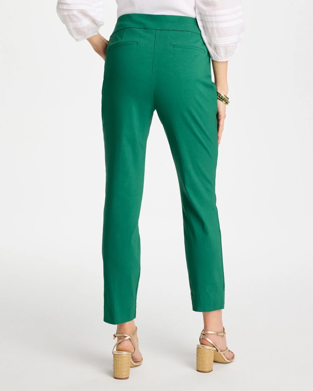 Brigitte™ Slim Pull-On Ankle Pants Hunter Green - Chico's