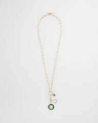 Lucky Charm Twice As Nice Necklace Green - Chico's