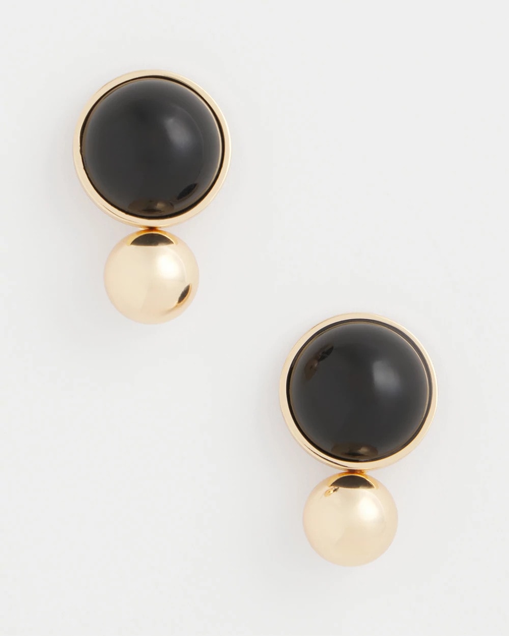 Black Sphere Drop Earrings Black - Chico's