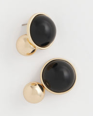Black Sphere Drop Earrings Black - Chico's