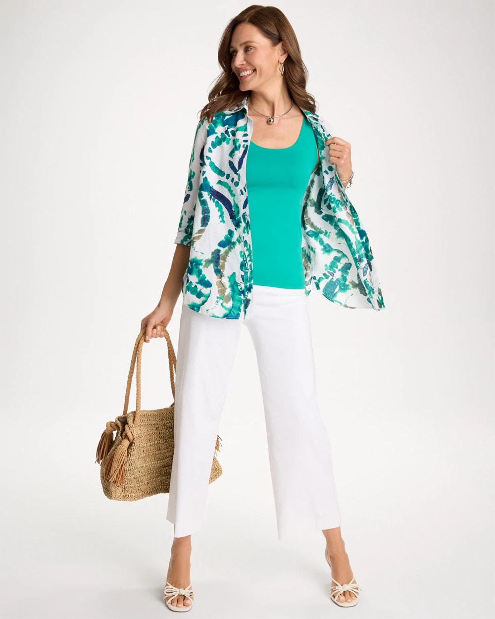 Microfiber Tank Topanga Green - Chico's