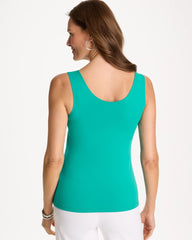 Microfiber Tank Topanga Green - Chico's