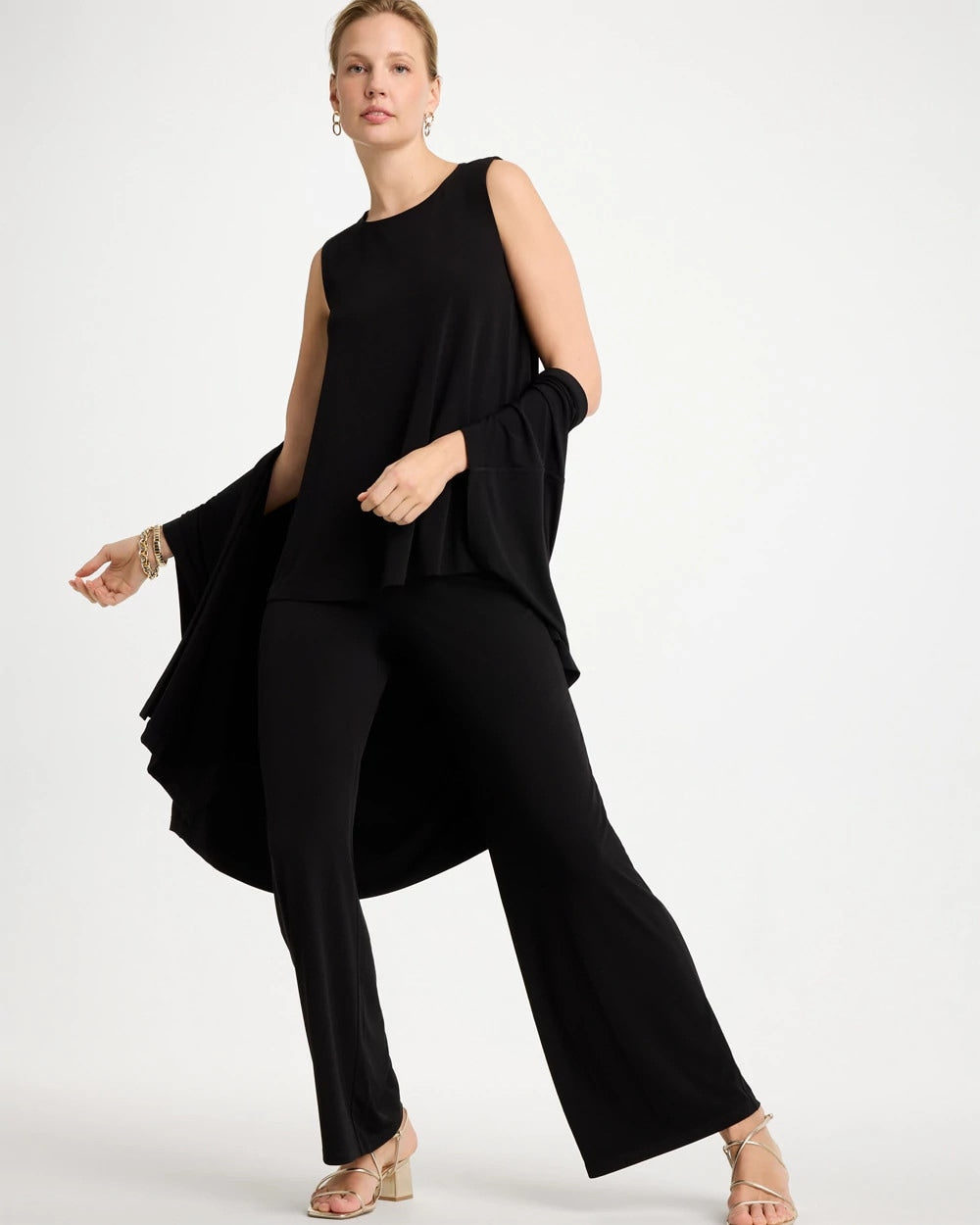 Travelers™ Knit Swing Tank Black - Chico's