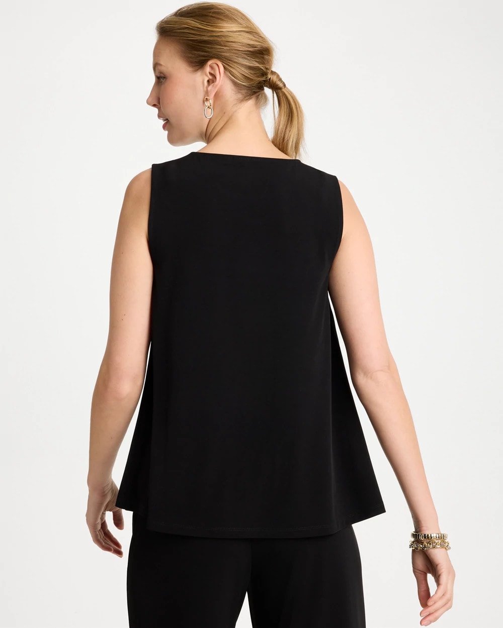 Travelers™ Knit Swing Tank Black - Chico's