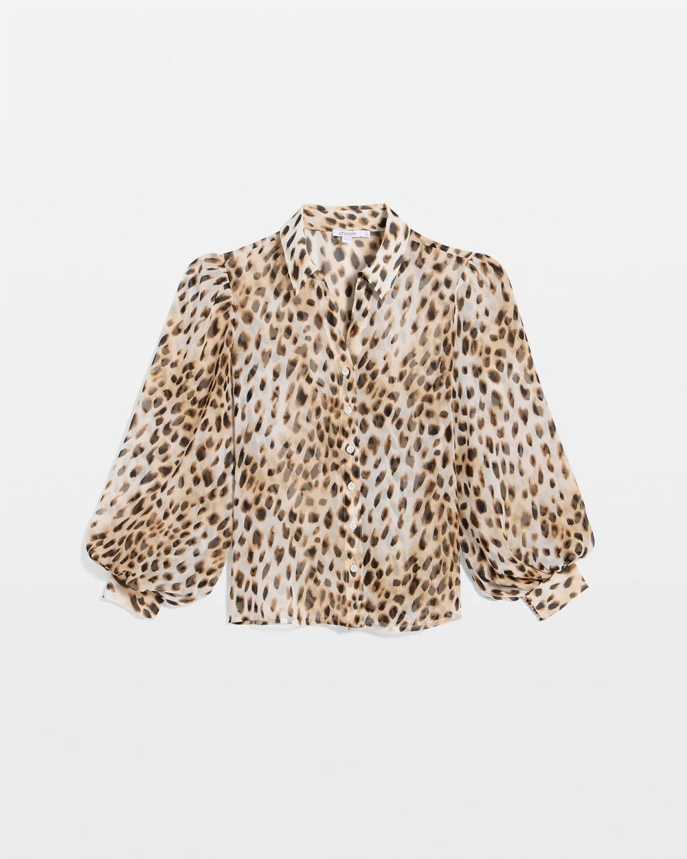 Georgette Animal Print Blouse Black - Chico's