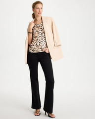 Animal Print Jersey Satin Tank Top Black - Chico's