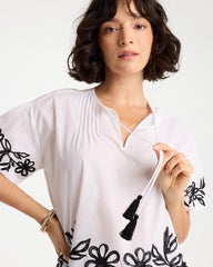Cotton Voile Applique Blouse Alabaster - Chico's