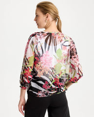 Georgette Lightweight Printed Blouse Cherry Lush - Chico's