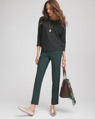 Lightweight Juliet Straight Ankle Pants Darkest Spruce - Chico's