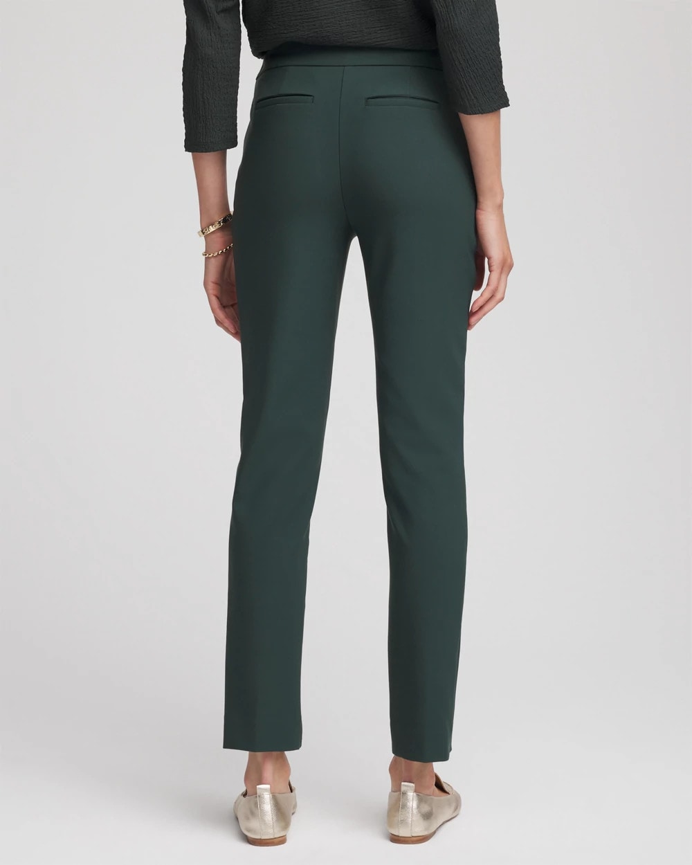 Lightweight Juliet Straight Ankle Pants Darkest Spruce - Chico's