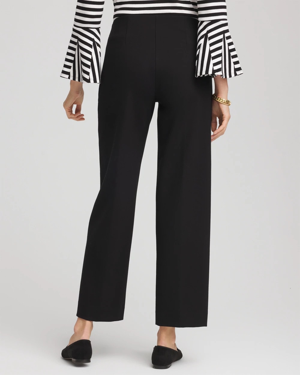 Juliet Slim Wide-Leg Cropped Pants Black - Chico's
