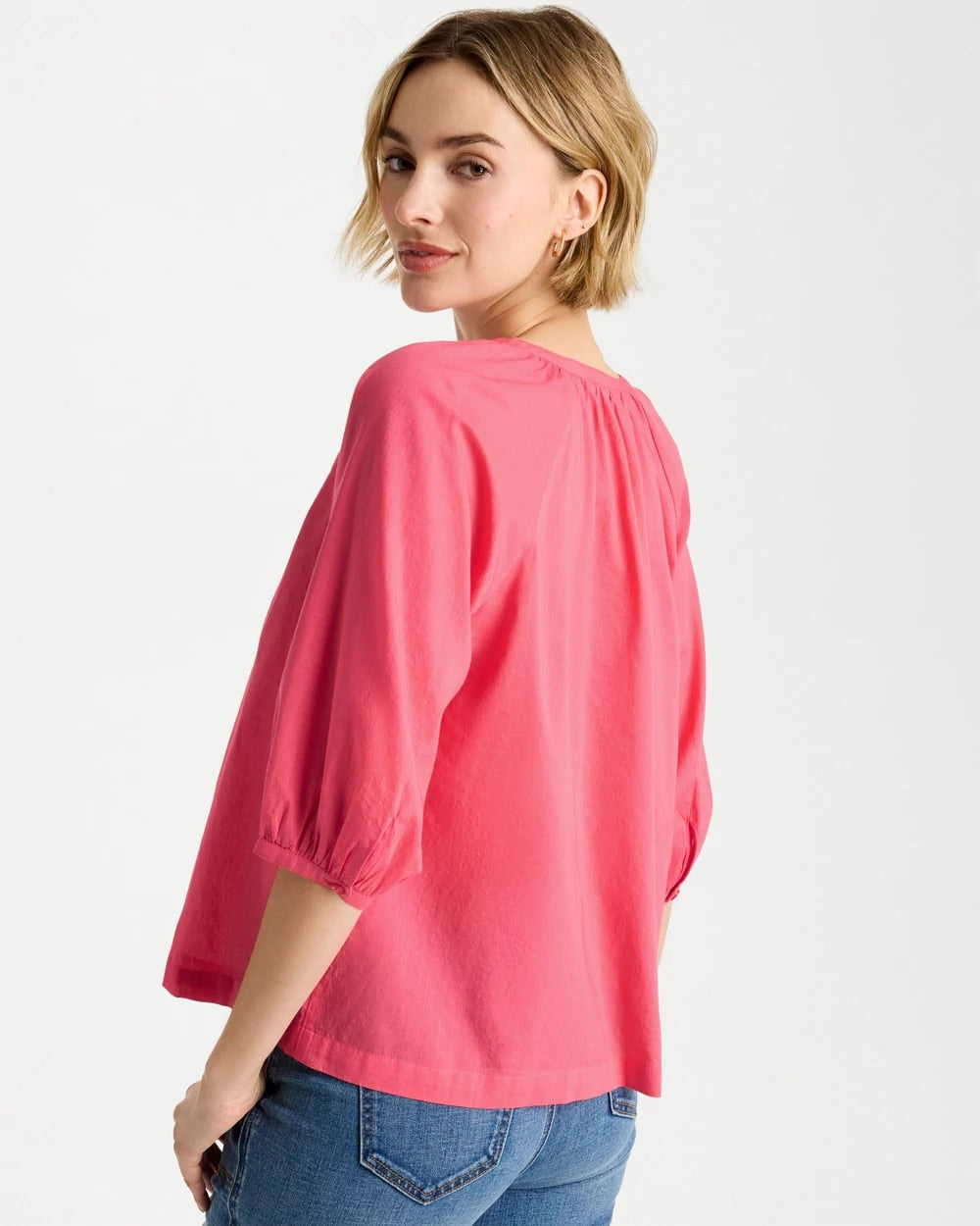 Cotton Voile Blouse Calypso Coral - Chico's