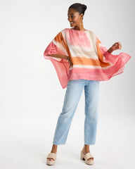 Printed Poncho Coral - Chico's