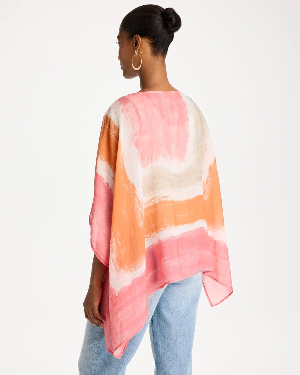 Printed Poncho Coral - Chico's