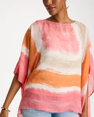 Printed Poncho Coral - Chico's