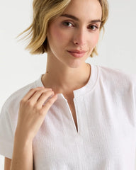 Zenergy® Crosshatch Knit Top Alabaster - Chico's