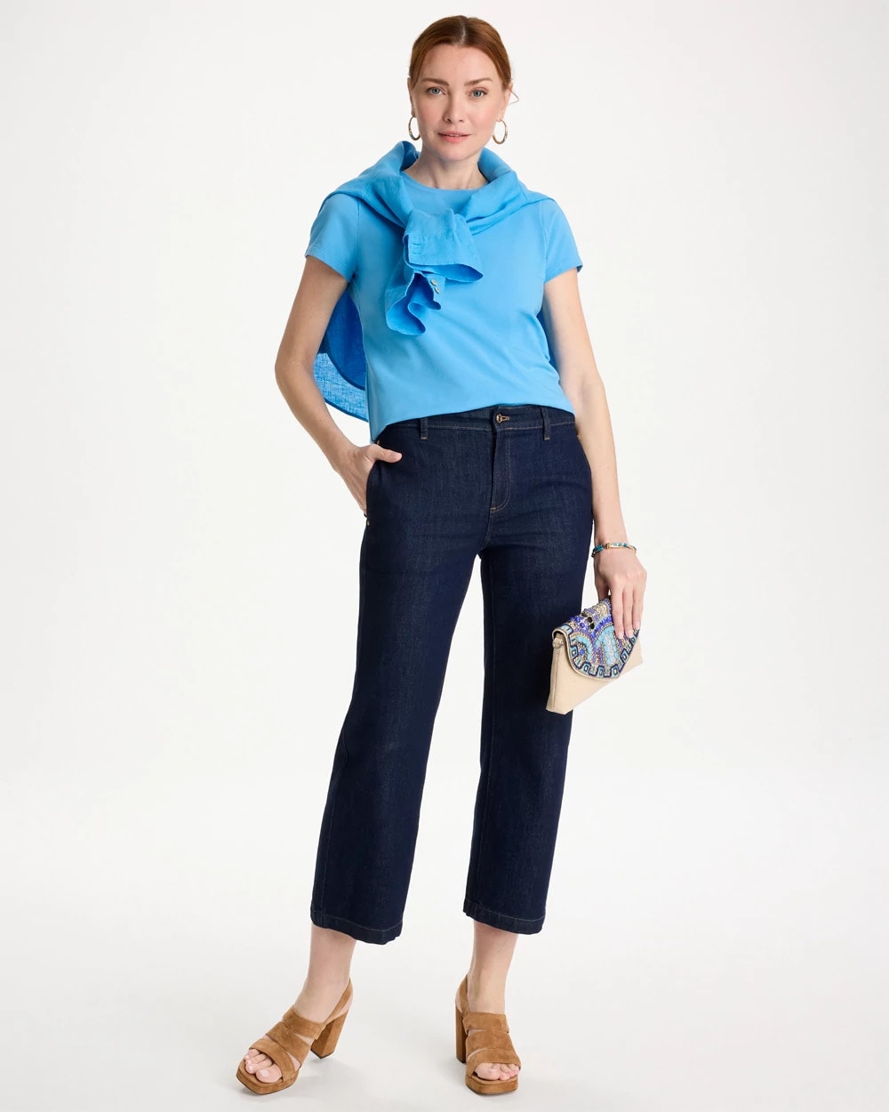 Perfect Crewneck Tee Blue Tide - Chico's