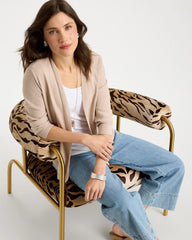 Sequined Summer Romance Cardigan Smokey Taupe - Chico's