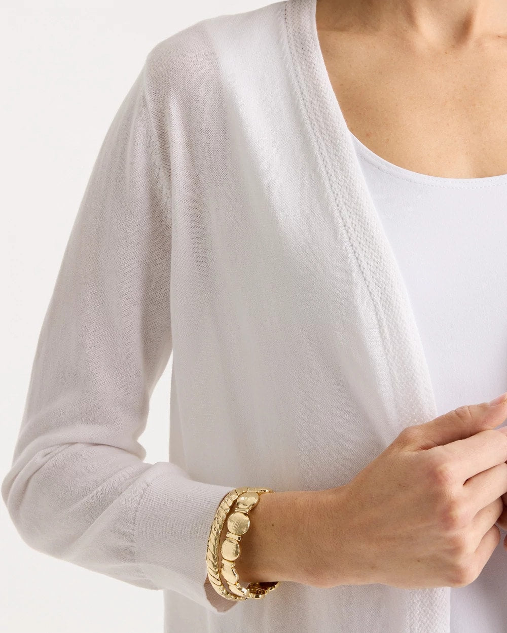 Summer Romance Cardigan Alabaster - Chico's