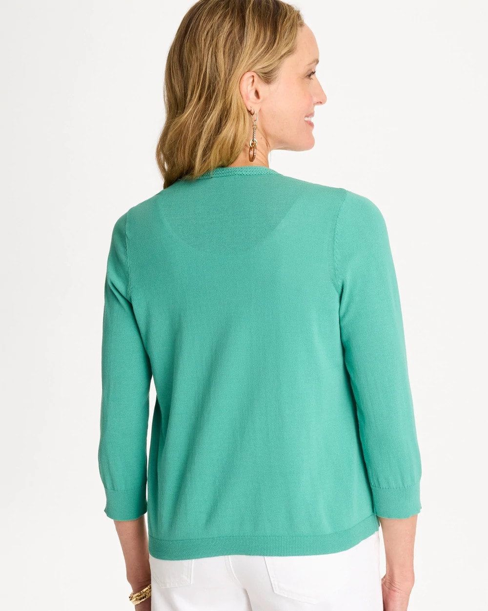 Summer Romance Cardigan Green Clover - Chico's