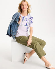 Ella Short-Sleeve Orchid Sweater Orchid Mist - Chico's