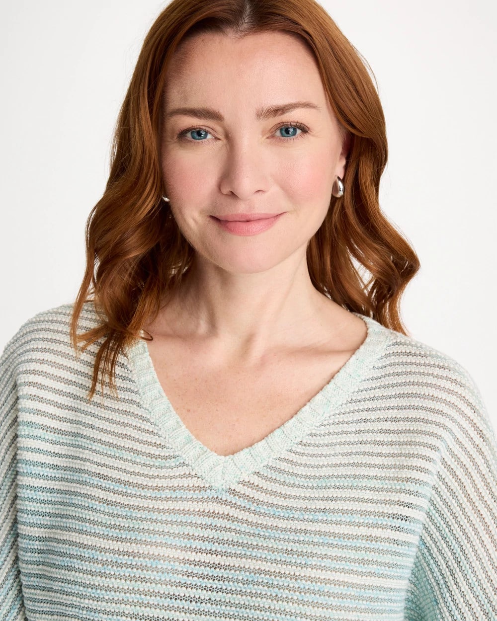 Space Dyed Pullover Sweater Passport Blue - Chico's