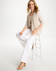 Knit Sequin Cardigan Smokey Taupe - Chico's