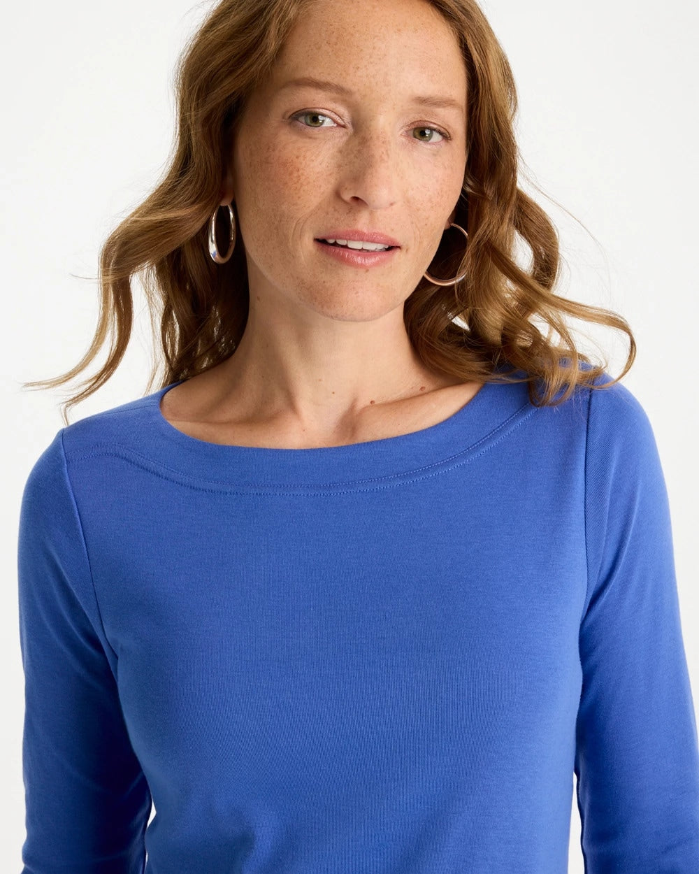 Pima 3/4 Sleeve Tee Amparo Blue - Chico's