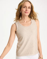 Knit Sequin Tank Smokey Taupe - Chico's