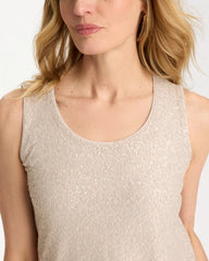 Knit Sequin Tank Smokey Taupe - Chico's