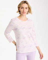 Palermo Cotton Slub Tee Pale Sweet Pea - Chico's