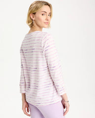 Palermo Cotton Slub Tee Pale Sweet Pea - Chico's