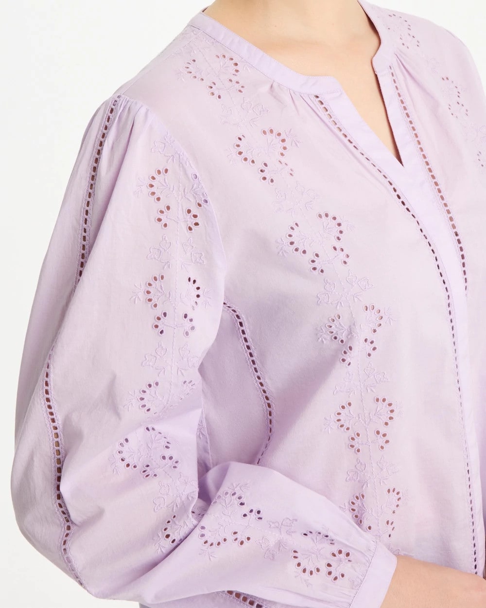 Embroidered Top Orchid Mist - Chico's