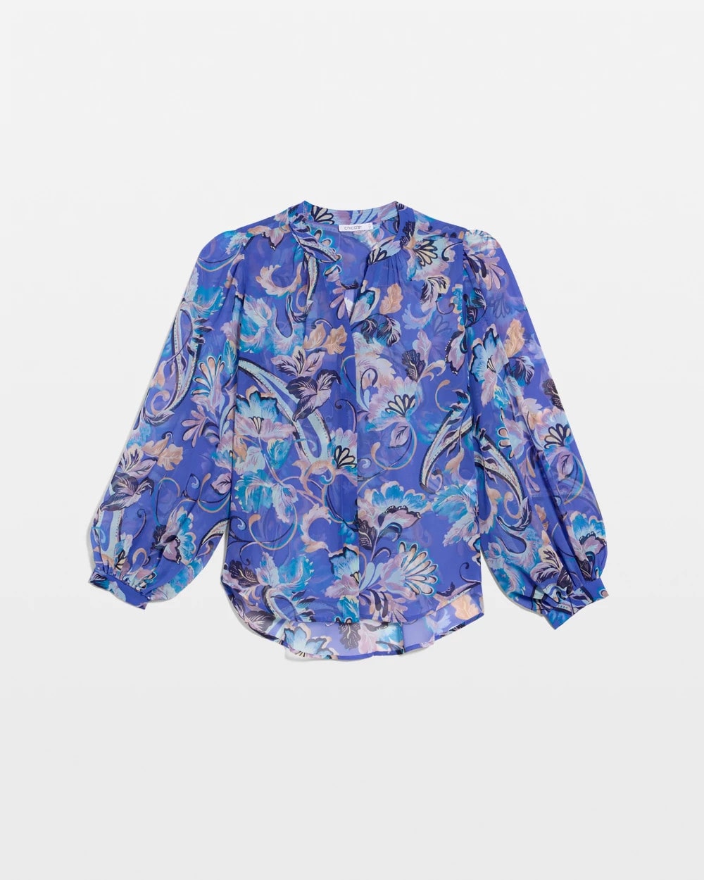 Georgette Paisley Blouse Amparo Blue - Chico's