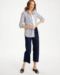 No Iron™ Stretch Printed Shirt Optic White - Chico's
