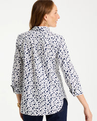 No Iron™ Stretch Printed Shirt Optic White - Chico's