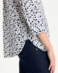 No Iron™ Stretch Printed Shirt Optic White - Chico's