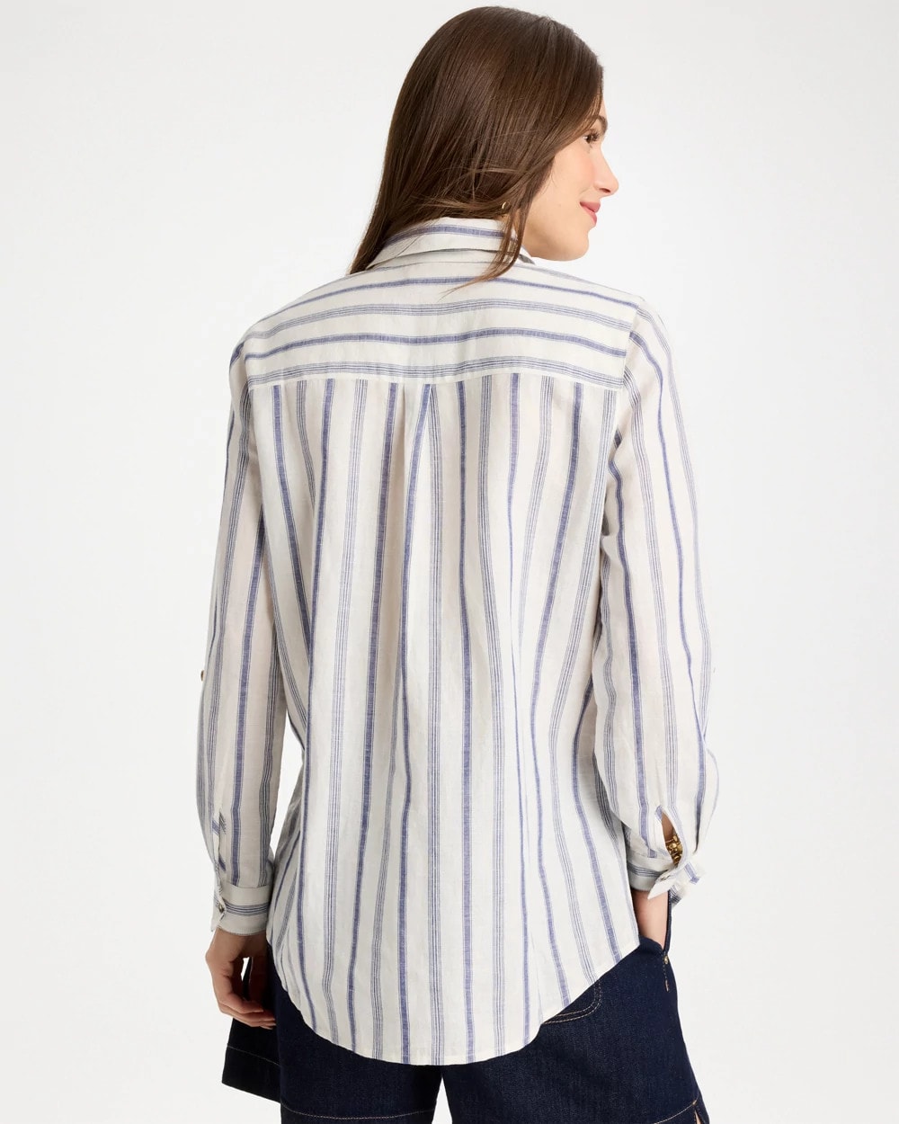 Linen-Cotton Utility Tunic Indigo - Chico's