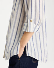 Linen-Cotton Utility Tunic Indigo - Chico's