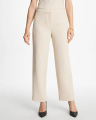 Textured Straight Tapered Ankle Pants Pale Sand - Chico's