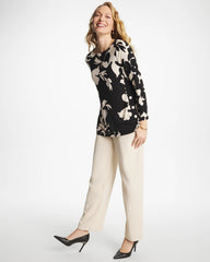 Textured Straight Tapered Ankle Pants Pale Sand - Chico's