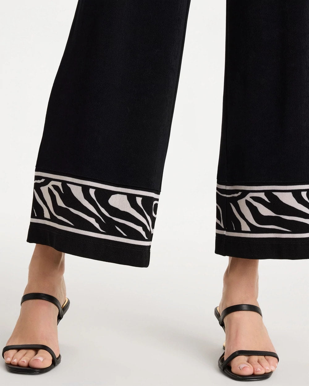 Travelers™ Abstract Zebra Cropped Pants Travelers Black - Chico's