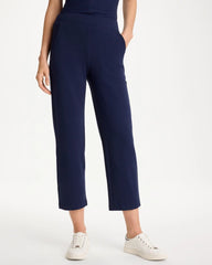 Zenergy® French Terry Cropped Pants Passport Blue - Chico's