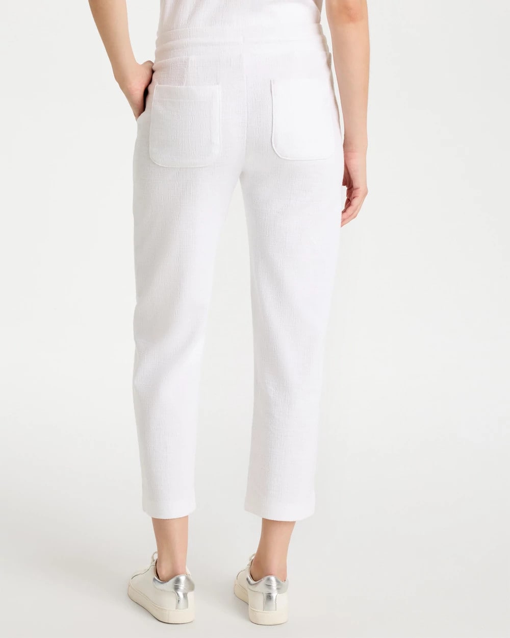 Zenergy® Crosshatch Knit Cropped Pants Alabaster - Chico's