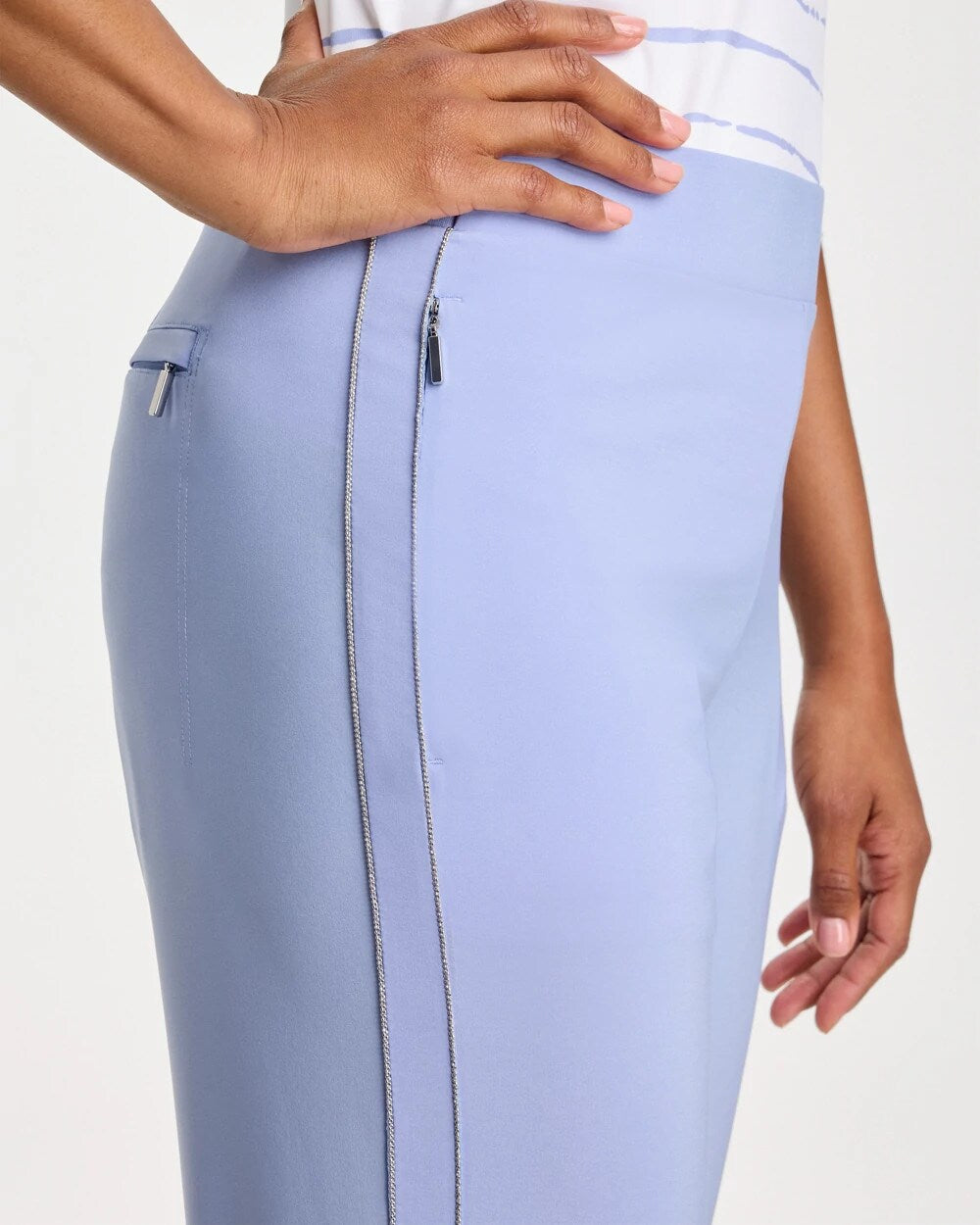 Zenergy® UPF Caviar Crop Pants Blue Muse - Chico's