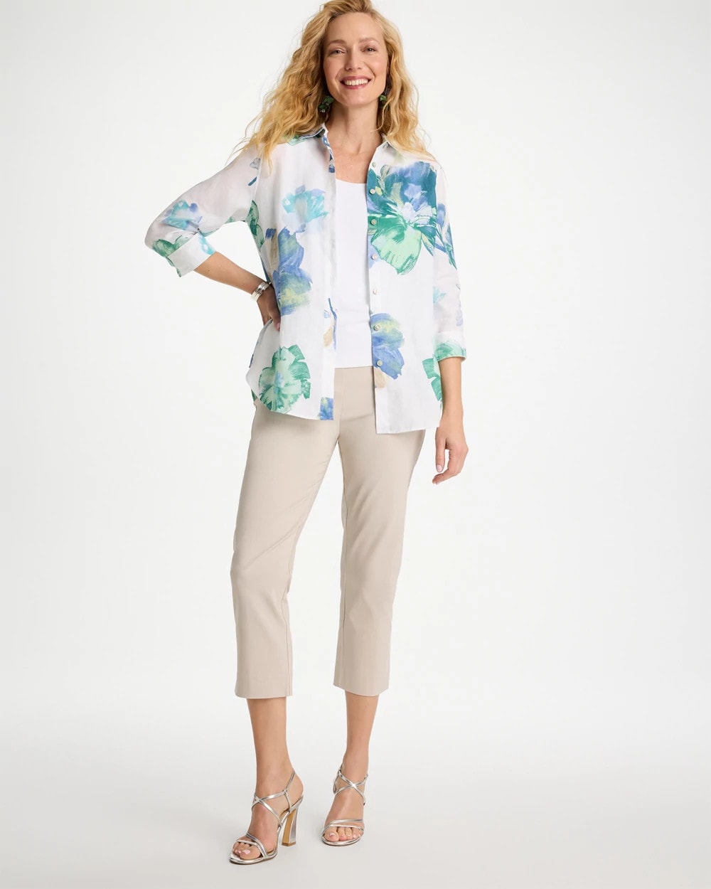Brigitte™ Slim Pull-On Crop Pant Smokey Taupe - Chico's