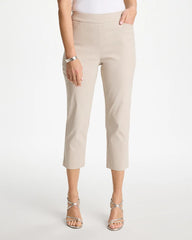 Brigitte™ Slim Pull-On Crop Pant Smokey Taupe - Chico's