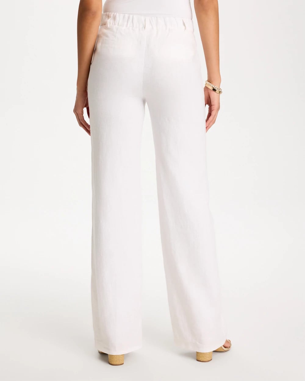 Straight-Leg Linen Pants Alabaster - Chico's