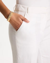 Straight-Leg Linen Pants Alabaster - Chico's