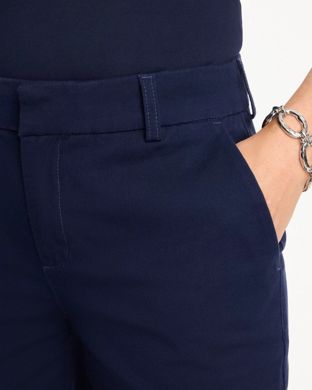 Relaxed Boyfriend Chino Crop Pants Passport Blue - Chico's